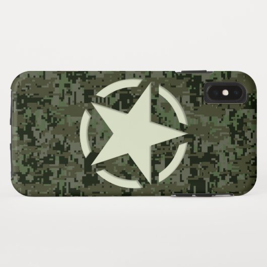 Coques Case-Mate iPhone Bois numérique Star Stencil (Dos (Horizontal))