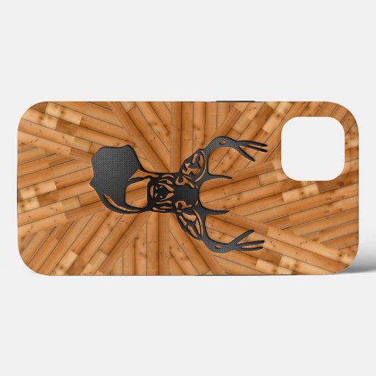 Coques Case-Mate iPhone Bois - Queue blanche Buck Deer (Verso (horizontal))