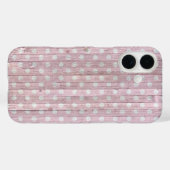 Coques Case-Mate iPhone Bois rose Polka (Verso (horizontal))