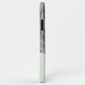 Coques Case-Mate iPhone Bois rustique ajouter le nom gris et vert (Dos/Droite)