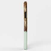 Coques Case-Mate iPhone Bois rustique ajouter nom brun et vert (Dos/Droite)