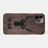 Coques Case-Mate iPhone Bois rustique Buck Bois Motif Papa (Dos (Horizontal))