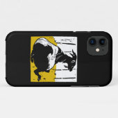 Coques Case-Mate iPhone Bois victorien coupé Chèvre noire et blanche (Dos (Horizontal))