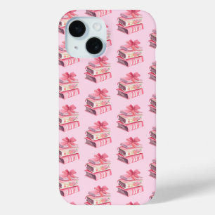 Coque Pour iPhone 15 Boish rose aquarelle arc lire amour girly