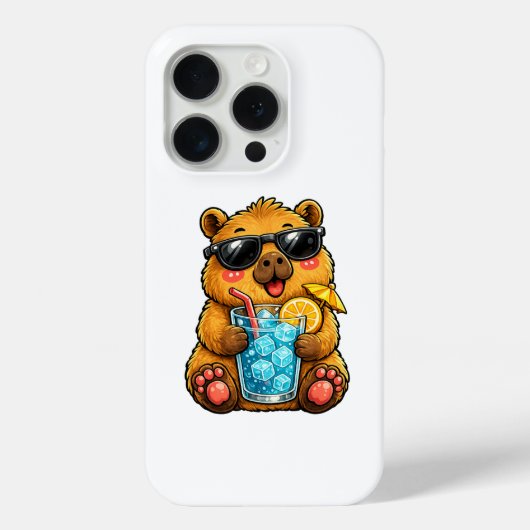 Coques Case-Mate iPhone Boisson Cool Capybara (Verso)