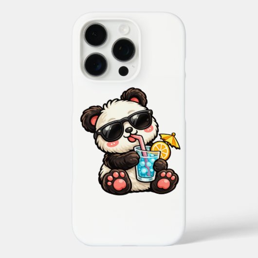 Coques Case-Mate iPhone Boisson Cool Panda (Verso)