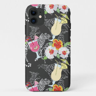 Coques Pour iPhone Boissons Tropicales Avec Animaux
