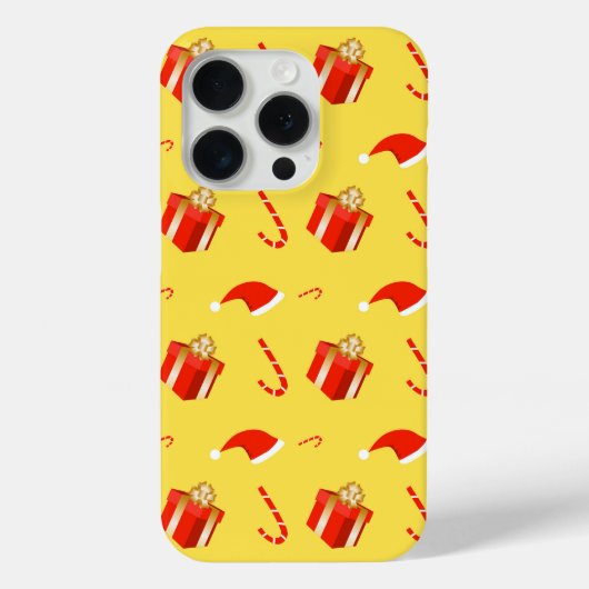 Coques Case-Mate iPhone Boîte cadeau de Noël sucre de canne chapeau de Noë (Verso)