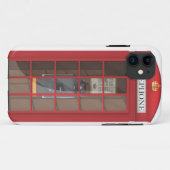 Coques Case-Mate iPhone Boîte d'appel Red Public britannique (Dos (Horizontal))