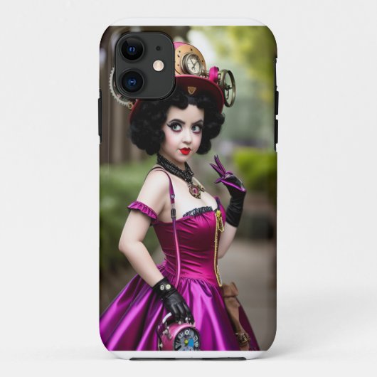 Coques Case-Mate iPhone Boite de téléphone Steampunk Betty Boop (Dos)