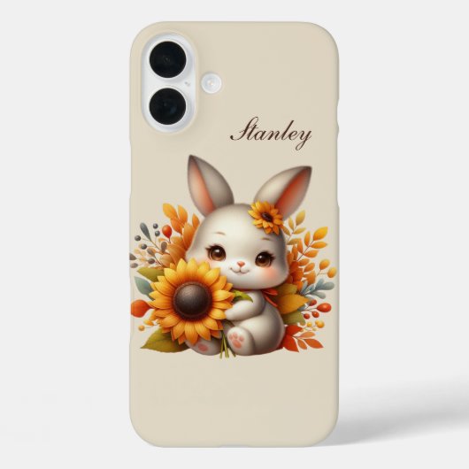 Coques Case-Mate iPhone Boîte lapin saisonnier ajouter un nom (Verso)