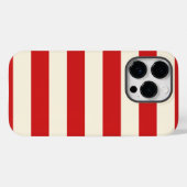 Coques Case-Mate iPhone Boîte Postale Crème Tofu Bandes Rouges (Verso (horizontal))