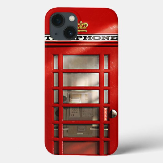 Coques Case-Mate iPhone Boîte téléphonique classique rouge britannique (Verso)