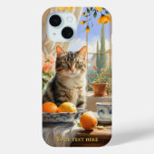 Coques Case-Mate iPhone Boîte téléphonique italienne Tabby Cat Fine Art (Verso)