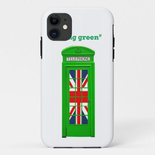 Coques Case-Mate iPhone Boîte téléphonique londonienne "Go green" (Dos)
