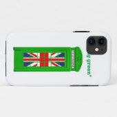 Coques Case-Mate iPhone Boîte téléphonique londonienne "Go green" (Dos (Horizontal))