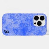 Coques Case-Mate iPhone Boîte téléphonique personnalisée Mess d'encre bleu (Verso (horizontal))