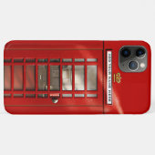 Coques Case-Mate iPhone Boîte téléphonique rouge britannique personnalisée (Dos (Horizontal))