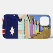 Coques Case-Mate iPhone Boîtes De Baignade, Plage Middle Brighton, Port (Verso (horizontal))