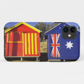 Coques Case-Mate iPhone Boîtes de bain, plage de Middle Brighton, Port 2 (Dos (Horizontal))