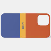 Coques Case-Mate iPhone Boîtes de couleurs monogrammes (Verso / Droite)