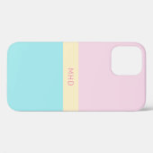 Coques Case-Mate iPhone Boîtes de couleurs monogrammes (Verso (horizontal))