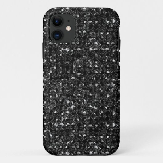 Coques Case-Mate iPhone Boîtes de téléphone à effet Séquin noir (Dos)