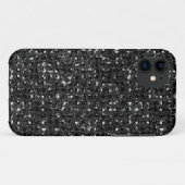 Coques Case-Mate iPhone Boîtes de téléphone à effet Séquin noir (Dos (Horizontal))