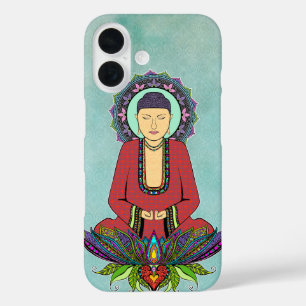Coques iPhone 16 Boîtes de téléphone Bouddha électrique