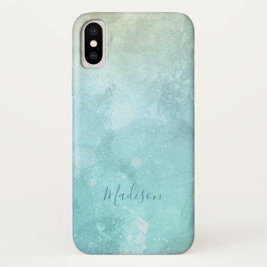 Coques Case-Mate iPhone Boîtes de téléphone de l'aquarelle de nom personna (Dos)