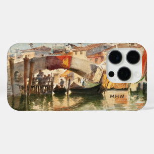 Coques iPhone 16 Pro Boîtes de téléphone monogramme personnalisé Venice