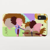 Coques Case-Mate iPhone Boîtes de téléphone monogramme personnalisées (Dos (Horizontal))