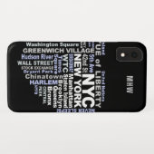 Coques Case-Mate iPhone Boîtes de téléphone monogramme personnalisées à Ne (Dos (Horizontal))