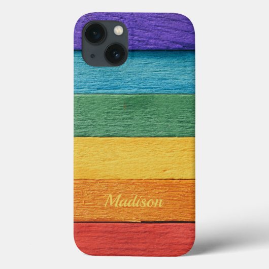 Coques Case-Mate iPhone Boîtes de téléphone Rainbow personnalisées (Verso)
