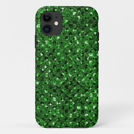 Coques Case-Mate iPhone Boîtes téléphoniques à effet Séquin vert (Dos)