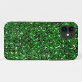 Coques Case-Mate iPhone Boîtes téléphoniques à effet Séquin vert (Dos (Horizontal))
