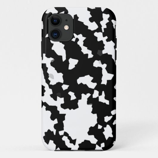 Coques Case-Mate iPhone Boîtier Abstrait Camouflage noir et blanc (Dos)