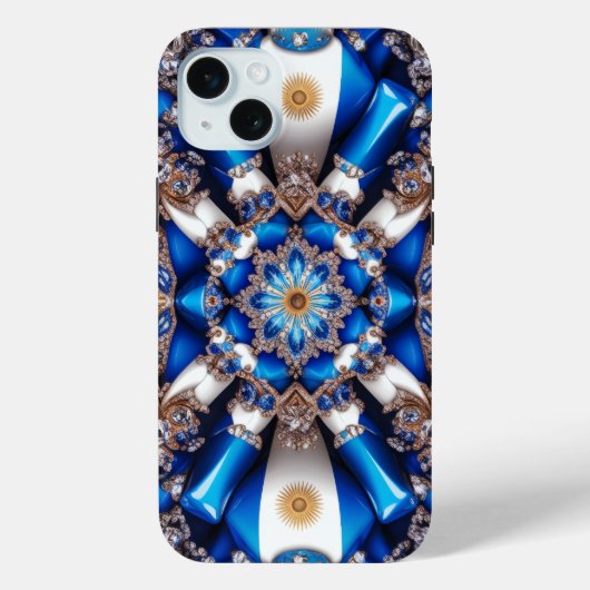 Coques Case-Mate iPhone Boîtier Apple iPhone 15 Plus, Couleurs d'Argentine (Verso)