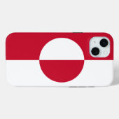 Coques Case-Mate iPhone Boîtier Apple iPhone 15 Plus, drapeau du Groenland (Verso (horizontal))