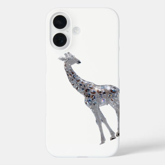 Coques Case-Mate iPhone Boîtier Apple iPhone 16 Crystal Giraffe Art Design (Verso)