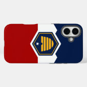 Coques Case-Mate iPhone Boîtier Apple iPhone 16 Plus, drapeau de l'Utah (Verso (horizontal))