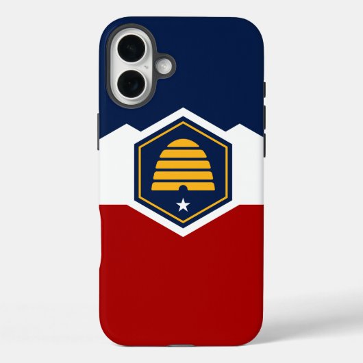 Coques Case-Mate iPhone Boîtier Apple iPhone 16 Plus, drapeau de l'Utah (Verso)