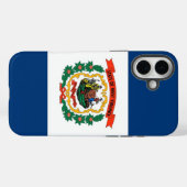 Coques Case-Mate iPhone Boîtier Apple iPhone 16 Plus, drapeau de Virginie- (Verso (horizontal))