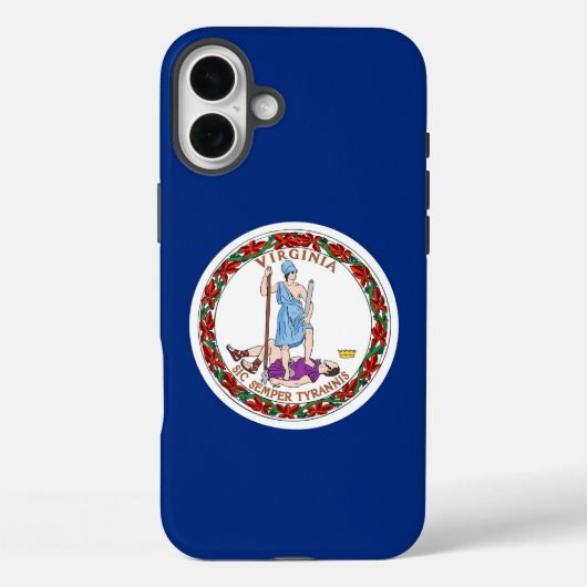 Coques Case-Mate iPhone Boîtier Apple iPhone 16 Plus, drapeau de Virginie (Verso)