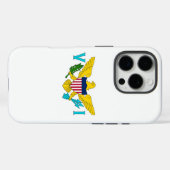Coques Case-Mate iPhone Boîtier Apple iPhone 16 Pro, drapeau des îles Vier (Verso (horizontal))