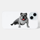 Coques Case-Mate iPhone Boîtier Bulldog avec Accent Rouge (Verso (horizontal))