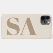 Coques Case-Mate iPhone Boîtier Case-Mate blanc antique tendance avec mono (Dos (Horizontal))