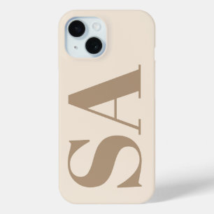Coque Pour iPhone 15 Boîtier Case-Mate blanc antique tendance avec mono