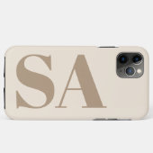 Coques Case-Mate iPhone Boîtier Case-Mate blanc antique tendance avec mono (Dos (Horizontal))