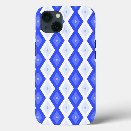 Coques Case-Mate iPhone Boîtier Case-Mate iPhone à motif diamant bleu roya (Verso)